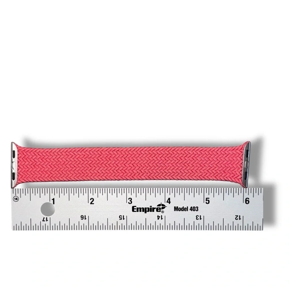 41mm Guava Braided Solo Loop - Size 8